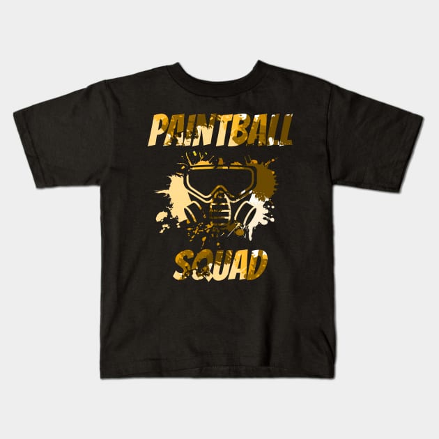 Matching Paintball T-Shirt Cool Fun Sports Game Team Shirt Kids T-Shirt by warpartdesignstudio